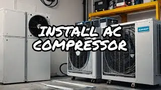How to install a new compressor in an AC unit.Install