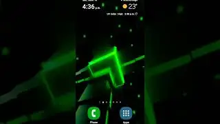 Revolving Neon Lights #shorts #videowallpaper
