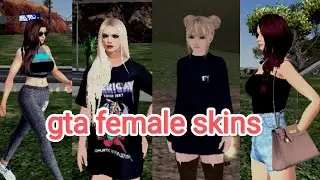 GTA FEMALE SKIN MOD👗| Android mobile| gta san Andreas 👻 #gtasanandreas #sampmobile