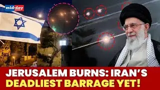 SHOCKING VISUALS: Iran&rsquo;s attack stuns Israel, Jerusalem sky witnesses barrage of Iran&rsquo;s firepower