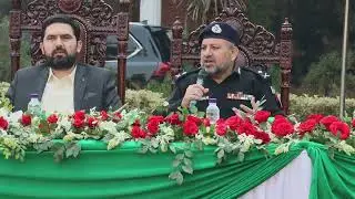 Inspector General of Police Khyber Pakhtunkhwa Zulfiqar Hameed Speech at  CM Darbar Police line Pesh