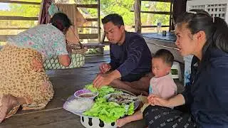 กินเมี่ยงปลาเผา ผักสลัดสดๆจากสวนแซ่บๆอยู่เถียงนาน้อย
