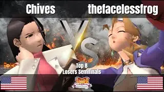 Chives (Kyoko) vs thefacelessfrog (Tiffany) - Project Justice Entrance Exams 2 Tournament Loser Semi