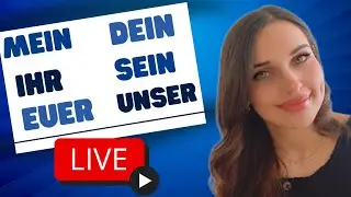 📚 YouTube Live - مراجعة الضمائر الملكية باللغة الألمانية