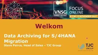 Webinar VNSG - SAP Data Archiving in Readiness for S/4HANA Migration