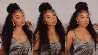 styling my natural hair using a headband wig! | julia hair co.