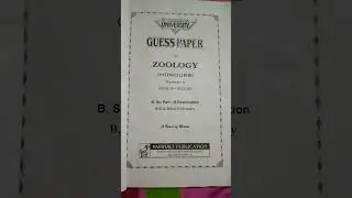 BSC Part3 Zoology Honours paper5 #guesspaper2025 #pyq #exam #bihar #university #brabu #ytshorts