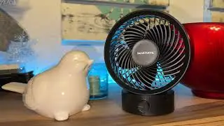 SmartDevil USB Fan, Mini Fan, Quiet Table Fan Stepless Unboxing and Instructions