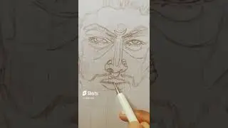 Pushpa 2 Drawing Outline Tutorial #Allu Arjun #Sujith  Arts
