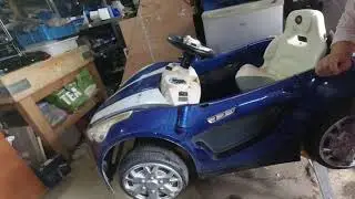 Kids ride on electric car conversion, part 1