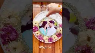 Clear resin layer pour😍#subscribe #resinphotoframe #resinart #diyresin #resinpour #resinpouring#diy
