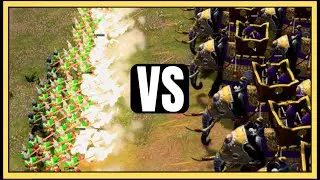 Aoe4 | Janissary vs Tower Elephants (MICRO) | CASTLE AGE
