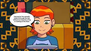 Gwen Likes the Watch&hellip; Maybe Too Much? | Ben 10 | Comic Dub | Unusual message 