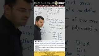WHY DEGREE OF ZERO POLYNOMIAL IS NOT DEFINE | ASSERTION AND REASON QUESTION  #meritseekers