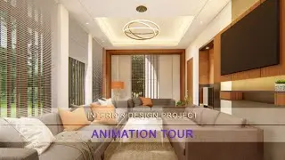 A duplex house interior design-animation tour.