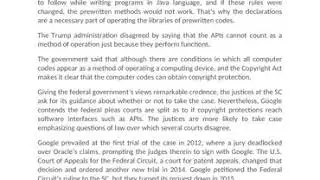 Trump Urges SC Stay Out Of Copyright Dispute Between Google & Oracle