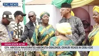 Gov Abiodun Inaugurates Abeokuta-Obalende, Osinubi Roads In Ijebu Ode