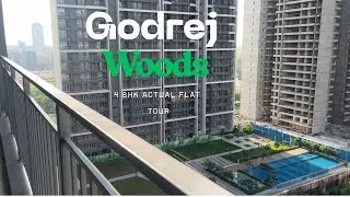 Godrej Woods - Ready To Move Apartment In Sec 43 Noida | 4 Bhk Actual Flat Tour #godrejwoods #noida
