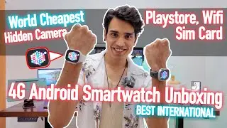 4G LTE Android Smartwatch with SIM & Wifi, GPS, Gaming, Hotspot Unboxing | 2G Ram + 16GB Storage