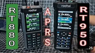 Сравнение и настройки APRS Radtel RT880 / RADTEL RT950, CPS и микропрограммное обеспечение