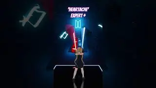 PLAYING UNDERTALE SONGS ON BEAT SABER | HEARTACHE (EXPERT+) #shorts #undertale #beatsaber