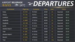 Airport Belgrade - Arrivals / Departures