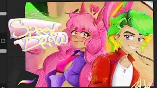 SPEED DRAW- OC ROKY & WOOL - Flamingo 