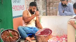 Amazing Beef Cutting | Cooking Skill Beef Curry - Eating Delicious Beef Curry | Tasty Beef Cooking