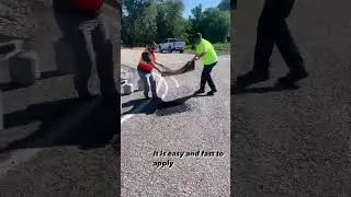 Permanent #pothole repair is possible with americanroadpatch.com Video credit: NuRock Coatings