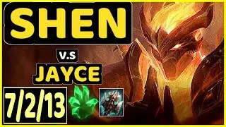 SHEN vs JAYCE - 7/2/13 KDA TOP GAMEPLAY - EUW Ranked MASTER