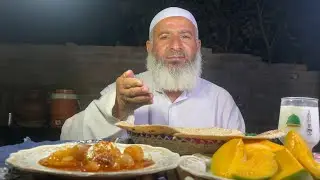 Raat Ka Khana Rooty Alo Ke Salan Aur Am Aur  Dodh Ky Sath | Molvi Eating