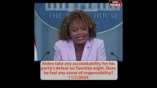 Q: Does Biden take any accountability for his party's defeat? Any sense of responsibility?