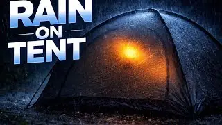 10 Hours Rainy Camping Tent ASMR | No Talking, Pure Rain