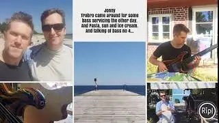 Jonny Trobro came around for some bass servicing the other day. And Pasta, sun and ice cream. And t&hellip;