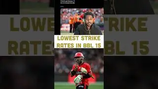 Lowest Strike Rates in BBL 15 | #uttamsah #uttamsahclips