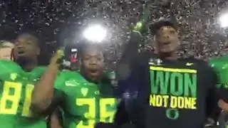 Oregon Players Chant 'No Means No'