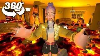 The Floor is Lava ! Escape with huntrix ! - KPop Demon Hunters 360&deg; VR