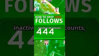 How to spot FAKE Followers!