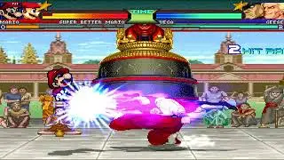 NICK54222 MUGEN: Super Mario and Super Better Mario VS Geese Howard and M. Bison