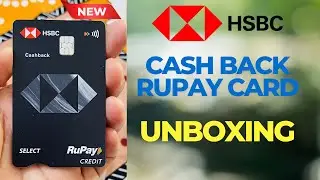 HSBC RuPay Cashback Card Unboxing &ndash;10% Cashback on Food & Groceries! #cashback #credit  #creditcard