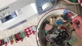 Fabric scrap ribbons/ties for your journals