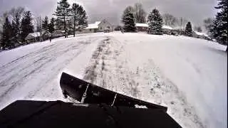 Eagle plow from American MFG clearing drive way
