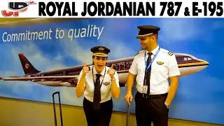 ROYAL JORDANIAN 787 & E-195 Cockpit to Heathrow & Aqaba