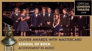 School of Rock wins Outstanding Achievement in Music Award | Olivier Awards 2017 with Mastercard