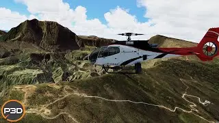 Prepar3d P3D V5.3 | H130 Corail Hélicoptère | Vol dans le cirque de Mafate à l'île de la Réunion