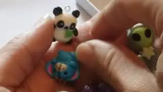How I package my polymer clay charms. Etsy order packaging video.
