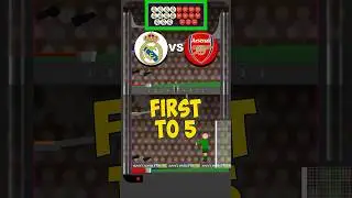 Beat The Keeper - Real Madrid vs Arsenal - First to 5 #beatthekeeper #championsleague #football