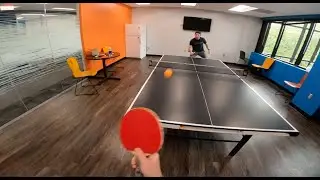 Table Tennis in First Person Perspective - GoPro Footage