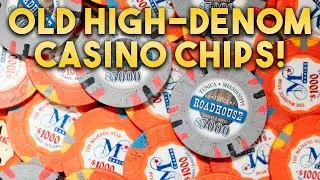 Score Rare High Denomination Casino Chips!