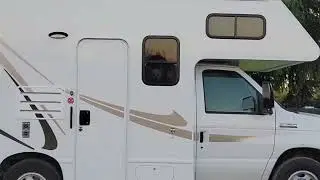 Bentley spying on us from the rv at Cannabreeze Hemp Farm in Lovettsville, Va.